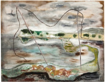  An der Ostsee, 1932, Gouache 